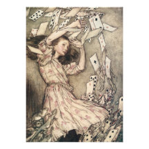 Alices Abenteuer im Märchenland durch Arthur Rackh Ankündigung