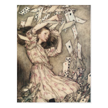 Alices Abenteuer im Märchenland durch Arthur Rackh Postkarten
