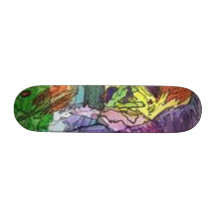 Alices abstrakter Verstand - besonders angefertigt Bedrucktes Skateboard