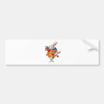 ALICES WEISSES KANINCHEN IM MÄRCHENLAND AUTO STICKER