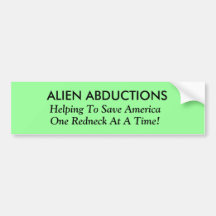 ALIEN-ABDUKTIONEN, helfend, Amerika, eins zu rette Autoaufkleber