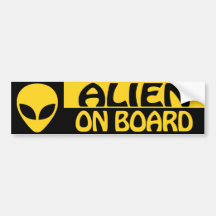 ALIEN AN BORD AUTO AUFKLEBER