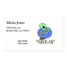Alien Creator Business Card Template