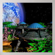 Alien-Garten Plakat