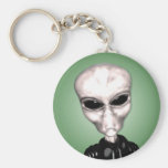 Alien-Grau Keychain Schlüsselanhänger