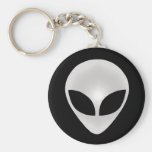 Alien-Grau-Kopf Schlüsselanhänger