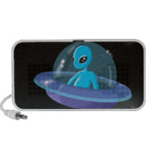 alien in UFO Speaker