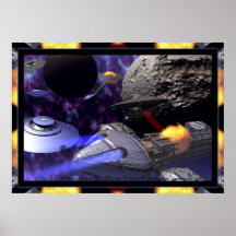 Alien-Kriege durch David wilder Posterdruck