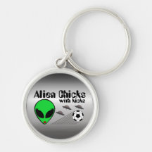 Alien-Küken mit Tritten Schlüsselanhänger