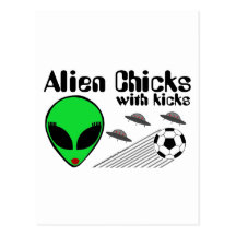 Alien-Küken Postkarten