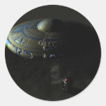 Alien-Sand-Aufkleber