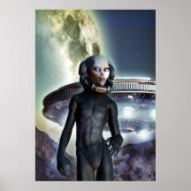 Alien und UFO Posterdruck