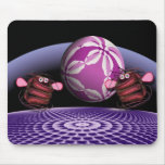 Alienbienen im Universum, niedliche 3 d Mousepad