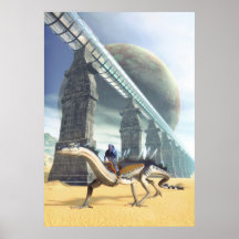 Alienplanetenlandschaft Posterdruck