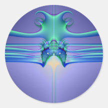 AlienStingray Runde Sticker