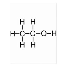 Alkohol - chemische Formel Postkarten