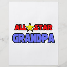 All-Star- Großvater Personalisierte Flyer