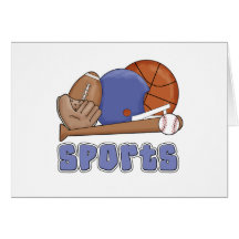 All Star-Sport-T-Shirts und Geschenke Grußkarten