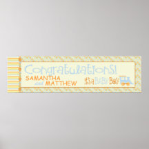 Alle an Bord! Babyparty-Fahne Plakatdrucke