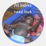 Alle Baby-Bedarfs-Liebe Runder Aufkleber