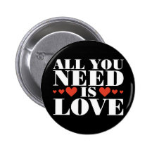Alle, die Sie benötigen, ist Liebe Buttons