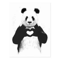 Alle, die Sie benötigen, ist Liebe Postkarte