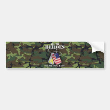 Alle meine Held-Abnutzungs-Hundeplaketten - Camouf Auto Sticker