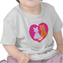 Alle Miezekatze-Herzen Tshirt