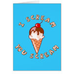 Alle schreien für Eiscreme Karte