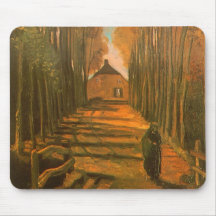 Allee der Pappeln im Herbst durch Vincent van Gogh Mauspad