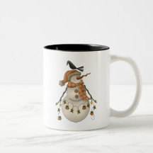 Aller DM-Segen · Schneemann u. Krähe Tee Tassen