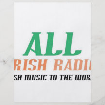 Aller irische Radio Bedruckte Flyer