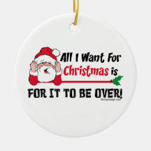 Alles, das ich für Weihnachten will, ist, damit es Weinachtsornamente