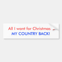 Alles, das ich für Weihnachten will, ist, MEINE LA Auto Sticker