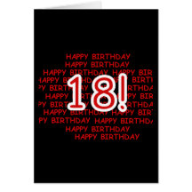 Alles Gute zum Geburtstag 18 Grußkarte