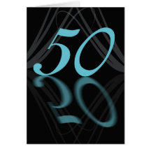 Alles Gute zum Geburtstag 50 stilvoll, Spiegel 50, Karten
