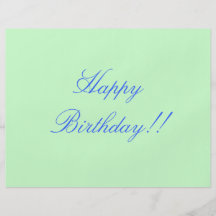 Alles Gute zum Geburtstag!! Flyer