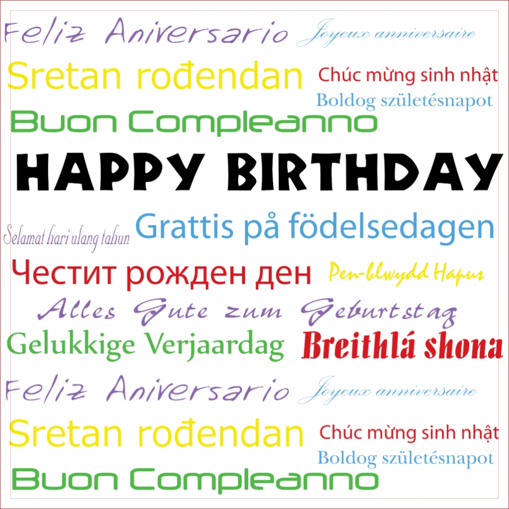 Alles Gute Zum Geburtstag In Allen Sprachen Wunsche Zur Geburtstag