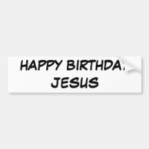 ALLES GUTE ZUM GEBURTSTAG JESUS AUTO AUFKLEBER