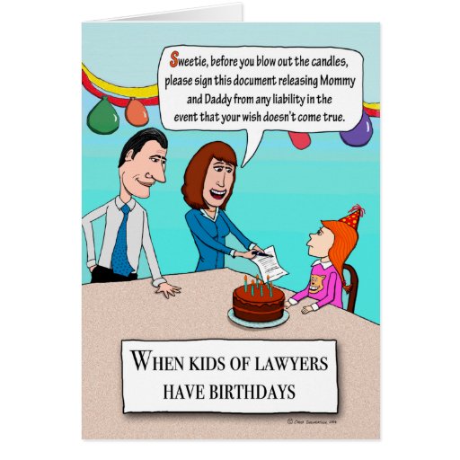 Alles Gute zum Geburtstag - vom rechtlichen Standp Karte