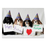 Alles Gute zum Geburtstag von den Tageshundekavali Karten
