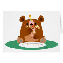 Alles Gute zum Geburtstag, wenig Bär!! Grußkarte