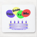 Alles Gute zum Geburtstag zu mir Kuchen u. Ballone Mousepad