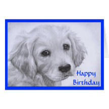 Alles- Gute zum Geburtstaggolden retriever-Welpen-