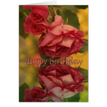 Alles Gute zum Geburtstagkarte der Rosen