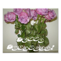 Alles- Gute zum GeburtstagRosen Fotodruck