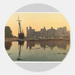 Allgemeine Ansicht, Sonnenuntergang, Carnarvon Sch Sticker