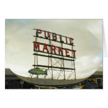 Allgemeiner Markt in Seattle, WA Karte