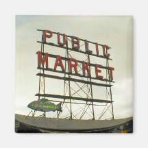 Allgemeiner Markt in Seattle, WA Magnete