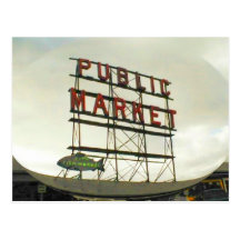 Allgemeiner Markt in Seattle, WA Postkarten